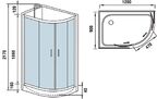 Душевая кабина WeltWasser WW500 Werra 1201 L