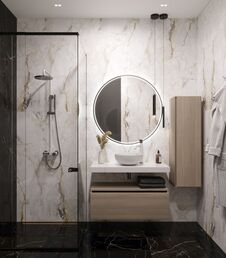 Столешница прямая Armadi Art Flat 100 см 869-100-CLCT белая