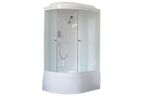 Душевая кабина Royal Bath 120х80 RB 8120BK1-M R стекло матовое, профиль белый