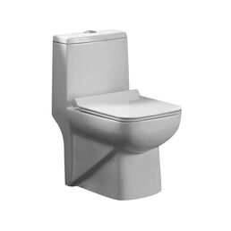 Унитаз напольный безободковый Azario Zeno AZ-1169 36,5 см, с крышкой микролифт, белый