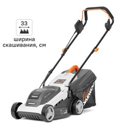 Газонокосилка аккумуляторная бесщеточная Daewoo LA 3321Li SET 20 В 33 см 1x4 Ач АКБ и ЗУ входит в комплект