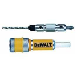 Быстросменный узел DEWALT DT7600, хвостовик, бита Pz2, пилотное сверло с зенкером для шурупов толщиной 3 мм, Flip&Drive