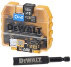 Набор бит DEWALT PZ2, 25 мм HEX, 15 шт. (DT70618T-QZ)