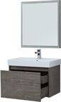 Комплект мебели Aquanet Nova Lite 76 см подвесной (тумба с раковиной и зеркалом)