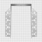 Опора бруса раскрытая OBR R 100x175x1.8