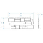 Панель фасадная Docke Burg New 946х445 мм пшеничная
