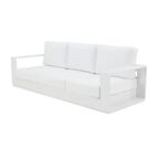 Диван садовый Naterial Lagun 225x85x54 см алюминий цвет белый