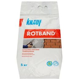 KNAUF Ротбанд штукатурка гипсовая для потолков и стен (5кг)