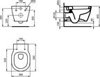 Безободковый подвесной унитаз Ideal Standard CONNECT E822301