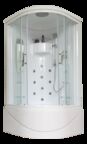 Душевая кабина Royal Bath 100х100 100NRW-С с гидромассажем, стекло матовое, профиль белый
