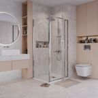 Душевой уголок Niagara Nova 90x100 NG-66-9A-A100-34 стекло прозрачное, профиль хром, без поддона