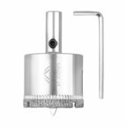 Коронка по стеклу и керамике 35X55 с центрирующим сверлом CRv