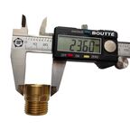Переходник для смесителя BOUTTE латунный М24 НР - М22 ВР - 1/2" НР