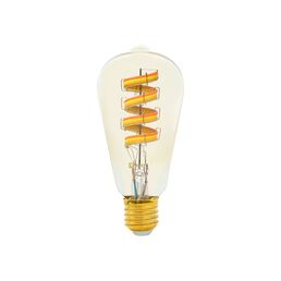 Умная филаментная rgb лампа EKF ST64 slwf-e27-st64-fil-rgbw