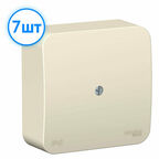 Коробка распределительная Schneider Electric Blanca 75x75x30 квадратная для открытого монтажа IP42 молочный (комплект из 7 шт.)