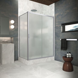 Душевой уголок Vegas-Glass 130x100 ZP+ZPV Protec h1900 130*100 07 10 профиль матовый хром, стекло сатин