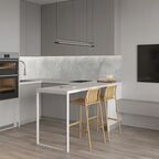 Стеновая панель Alumoart Agat Crystal White 56.1.1 300x60x0.4 см алюминий цвет белый