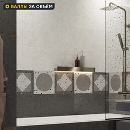 Плитка настенная Керамин Салерно 7Д тип 1 60x30 см 1.98 м² матовая цвет серый