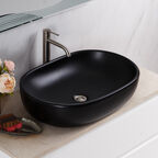 Раковина накладная BelBagno BB1084-H301 60 см черная матовая