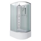 Душевая кабина Niagara Classic 120x80 NG-2310-14LBKTG высокий поддон, стекло матовое, профиль серебро, левая