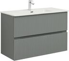Мебель для ванной комнаты Aquanet Джейн 100 см 00313320 подвесная, мисти грин