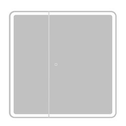 Зеркальный шкаф с подсветкой BelBagno Marino 80 см SPC-MAR-800/800-2A-LED-TCH белый
