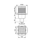 Трап для душа Alca Plast 105x105 мм прямой