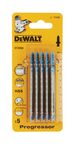 Пилка для лобзика DEWALT DT2058, по металлу HSS 100 x 74 x 1.2-2.6 x 10 мм, T123X