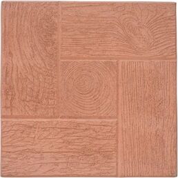 Плитка тротуарная Калифорния дерево 30x300x300 мм красный