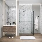 Душевой уголок Grossman Galaxy 100x70 120.K33.01.1070.21.00 без поддона, стекло прозрачное, профиль черный матовый