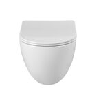 Унитаз подвесной BelBagno Amanda BB051CH-TOR-FC/SC безободковый, с крышкой микролифт, белый