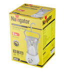 Фонарь кемпинговый Navigator NPT светодиодный 50 LED 5 Вт аккумуляторный Li-Ion 4400 мАч ударопрочный пластик регулировка яркости (94773)