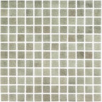 Мозаика Mir Mosaic Natural Steppa светло-серая стеклянная 315х315х5 мм глянцевая