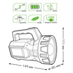 Фонарь Gauss прожекторный GFL604 3W 150lm lead acid 900mAh LED
