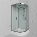 Душевая кабина Frank 100x100 F400/1 М стекло матовое, профиль хром