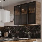 Столешница Компакт Мрамор 120x60x1.6 см HPL пластик цвет чёрный