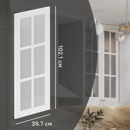 Фасад для кухонного шкафа Ньюпорт 39.7x102.1 см Delinia ID МДФ цвет белый