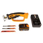 Пила сабельная аккумуляторная Worx WP892E, 20 В, АКБ и ЗУ в комплекте