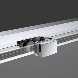 Душевая дверь в нишу Vincea Soft 130х195 VDS-3SO130CLB стекло прозрачное, профиль черный
