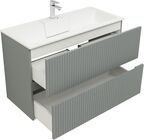 Мебель для ванной комнаты Aquanet Джейн 100 см 00313320 подвесная, мисти грин