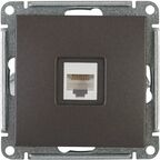 Розетка компьютерная встраиваемая Systeme Electric W59 Deco RJ45 UTP cat 5e цвет графит