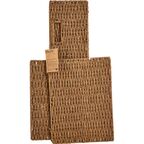Корзина с крышкой для хранения 38x18x28 см бумага цвет коричневый