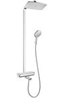 Душевая стойка Hansgrohe Raindance Select Showerpipe 360 27113400 с термостатом и изливом, белая, хром
