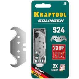 KRAFTOOL Solingen S24, 5 шт, крюковидные лезвия (09643-S5)