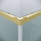 Душевой уголок Grossman Galaxy 100x80 300.K33.01.1080.32.00 без поддона, стекло прозрачное, профиль золото сатин