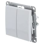 Выключатель встраиваемый Systeme Electric W59 2 клавиши, цвет белый