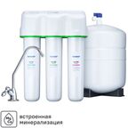 Система обратного осмоса Аквафор ОСМО Pro Универсал быстросъемный 3 ступени с минерализатором бак 10 л кран в комплекте