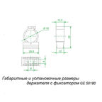 Крепеж-клипса для труб 16 мм Greenel с фиксатором серая (100 шт.) (GE50180)