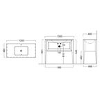 Тумба Kerama Marazzi Plaza Classic бежевая 100 см