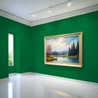 Краска водоэмульсионная для стен и потолков износостойкая матовая Profipaints SILVER INTERIOR VISION 0.9л , Сочная трава